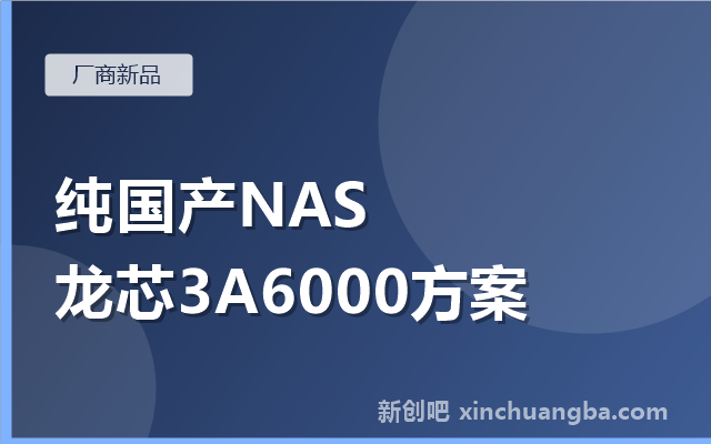 龙芯3A6000打造纯国产NAS：从芯片到系统100%国产的样板